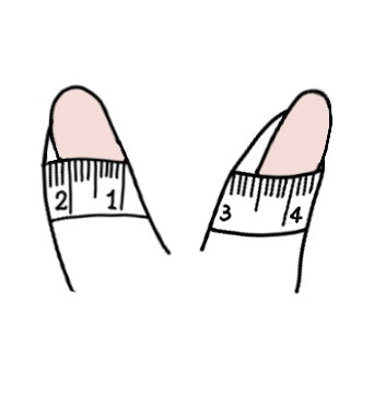 How to measure your nail size for press-on nails - Tape measure method